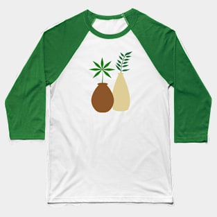 Boho Pots and Leaves Baseball T-Shirt